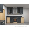 High Quality Espresso Solid Wood Kitchen Cabinets Design